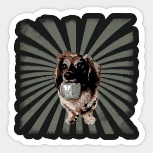 Money Dog Sticker